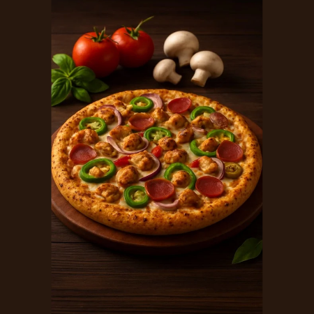 Lahori Masala pizza at TAG USA Sohana, Mohali
